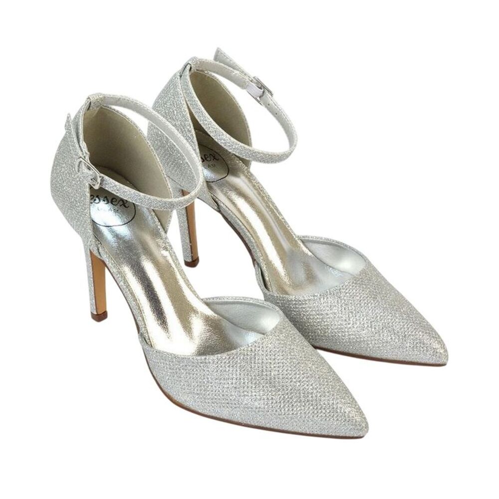 XY London Womens/Ladies Claire D�'Orsay Ankle Strap Stiletto Heel Court Shoes /